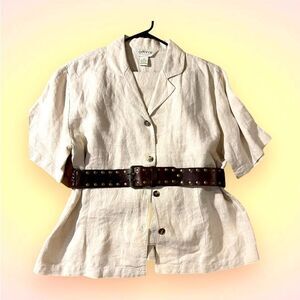 Chicos Zenergy Linen Suit by Orvis sz3